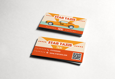 Business card for taxi company brand branding business card design graphic design illustration logo name typography vector