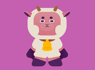 Sheep 2d cartoon character design design game graphic design illustration vector