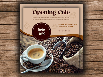 Cafe flyer