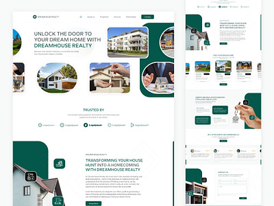 DREAMHOUSE REALITY - Modern Real Estate UX/UI Design home design homepage house interior design investment property listings property management real estate rental rental properties ui uxui design