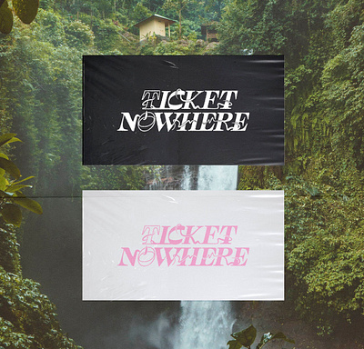 Ticket to Nowhere branding illustration