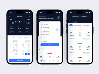 Flight Booking Mobile App airline airplane airport app app design appdesign boarding pass boardingpass booking flight mobile mobileapp mobiledesign pass plane reservation ticket transaction ui uidesign