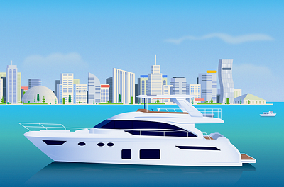 🛥️ digital illustration graphic design illustration illustrator product illustration vector illustration visual design