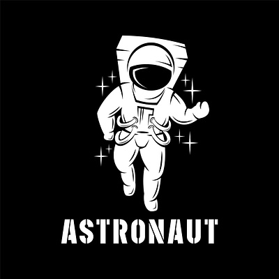 Astronaut Character Logo astronaut branding design graphic design illustration logo vector