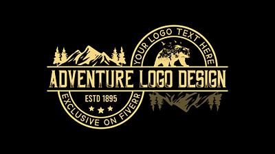 Adventure logo design adventure branding design graphic design logo mordan logo premium logo retro vintage typography vector vintage logo