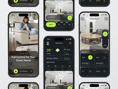 Smartshimi - Smart Home Mobile App clean control control home design home mobile mobile app mobile smart home smart smart home smart home app ui