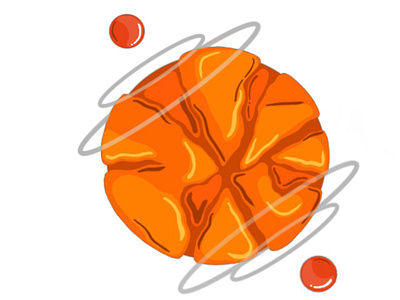 Planet orange alien orange planet rings space