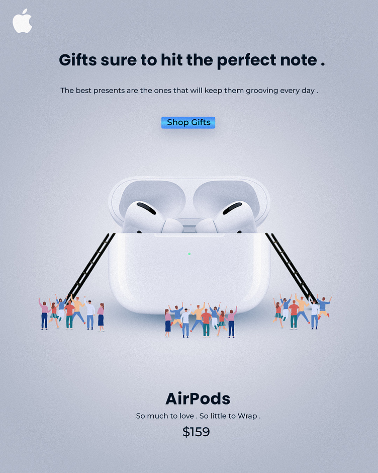 Promotional Poster Design for Apple Airpods by Suborna Chakraborty on ...