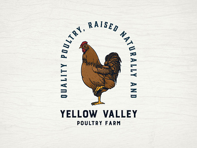 Yellow Valley | Vintage Logo animal branding design graphic design illustration logo poultry vintage