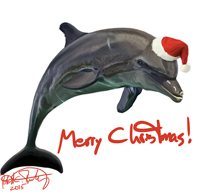 Christmas Dolphin animals