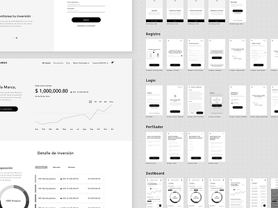 Investment App - IxD financialservices finnancial interaction design investment product design userinterface ux design wireframes