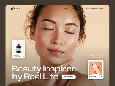 Glowing / Beauty & Cosmetics design beauty branding glowing graphic design mockup shopify ui website