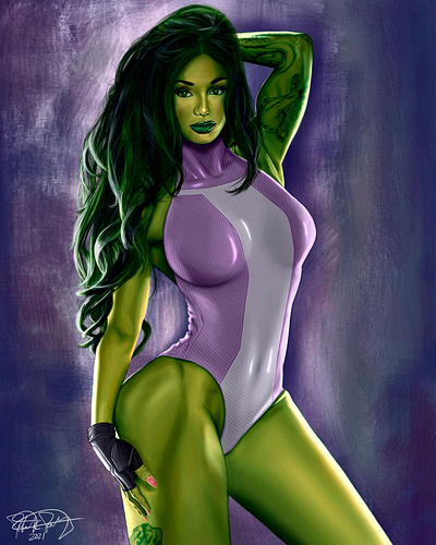 She-Hulk painting