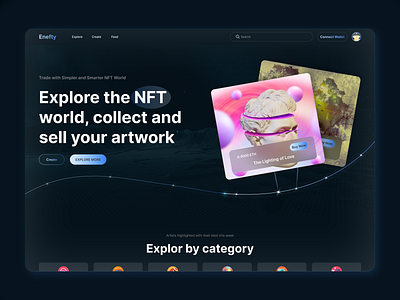 NFT Marketplace Website animation branding design ethereum graphic design landing marketplace metamask metaverse minimal minimalist modern proffesional motion graphics nft nft marketplace nftart ui uidesign