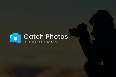 Modern Photography Logo for Catch photos PVT. LTD branding camera logo logo design minimal logo photography logo