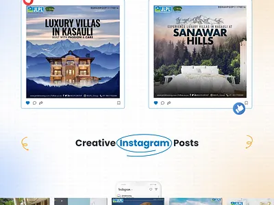 Social Media Case Study design figma illustrator real estate social media ui