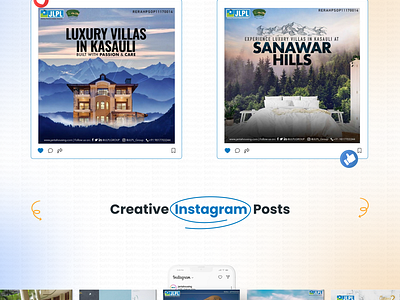 Social Media Case Study design figma illustrator real estate social media ui