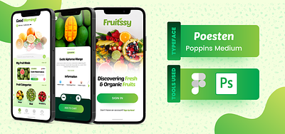 Fruit App UI Design Concept branding design digitally atanu fruit app fruit shop app graphic design health app logo mobile app ui mobile application design ui ui designer uiux ux ux designer