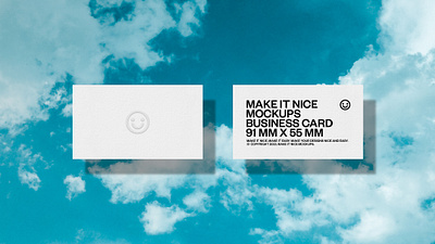 Cloudy Sky Business Card Mockups branding mockup business card business card design clean paper mockup maximalist mockup mockup photoshop mockup psd mockup stationery mockup