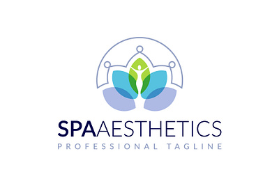 Floral Human Spa Aesthetics Logo Design aesthetics fashion spa