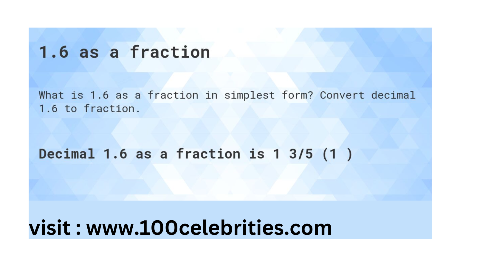 converting-1-6-to-a-fraction-understanding-decimal-to-fraction-by-100