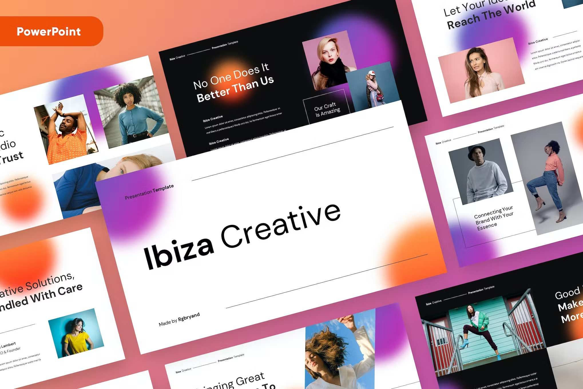 IBIZA - Creative Agency Powerpoint abstract business clean corporate download google slides keynote pitch deck powerpoint powerpoint template pptx presentation presentation template professional slides template ui ux web website