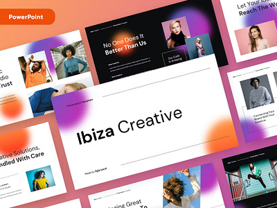 IBIZA - Creative Agency Powerpoint abstract business clean corporate download google slides keynote pitch deck powerpoint powerpoint template pptx presentation presentation template professional slides template ui ux web website