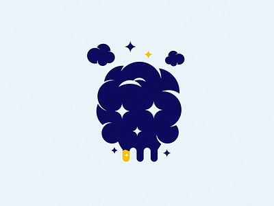 cloud skull cloud logo skull