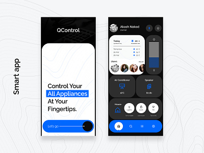 QControl- App for smart appliances app app shot graphic design smart app ui uidesign uiux user experience ux