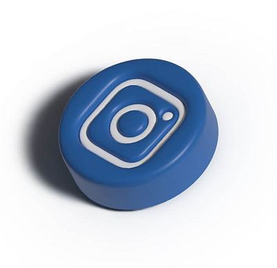 Instagram 3D Blue 3d graphic design motion graphics ui
