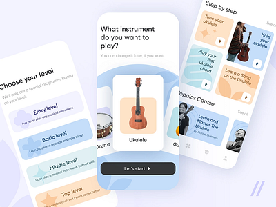 Instrument Learning designs figma instruments learning music ui ux