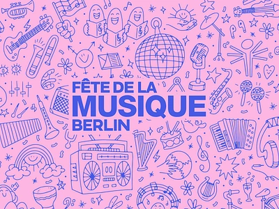 FETE DE LA MUSIQUE BERLIN berlin doodle drawing fetedelamusique illustrations music sketch