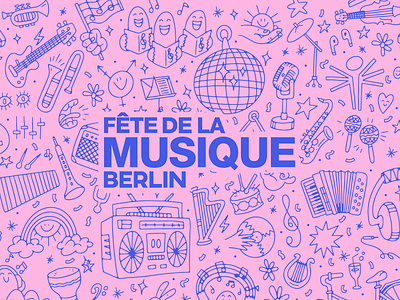FETE DE LA MUSIQUE BERLIN berlin doodle drawing fetedelamusique illustrations music sketch