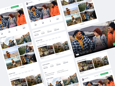 Stock Photography Website Component Set compenent design redesign responsive ui ux web design