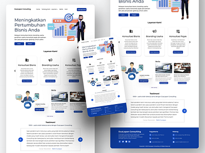 DuaLapan Consulting Landing Page app design landingpage ui uiux ux webdesign website