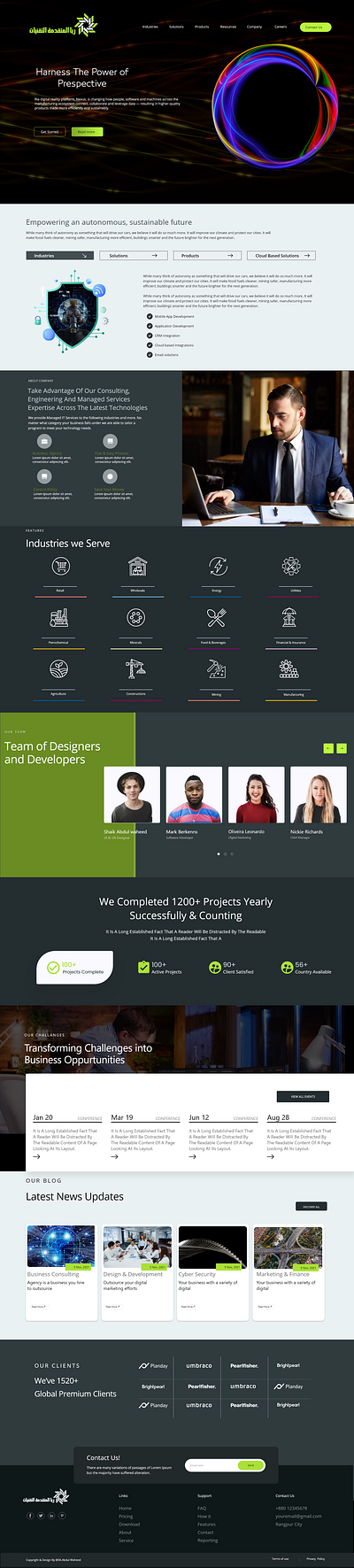 Business Consulting branding ui web design