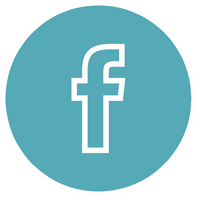 Icon Facebook Blue Light 3d graphic design logo motion graphics ui