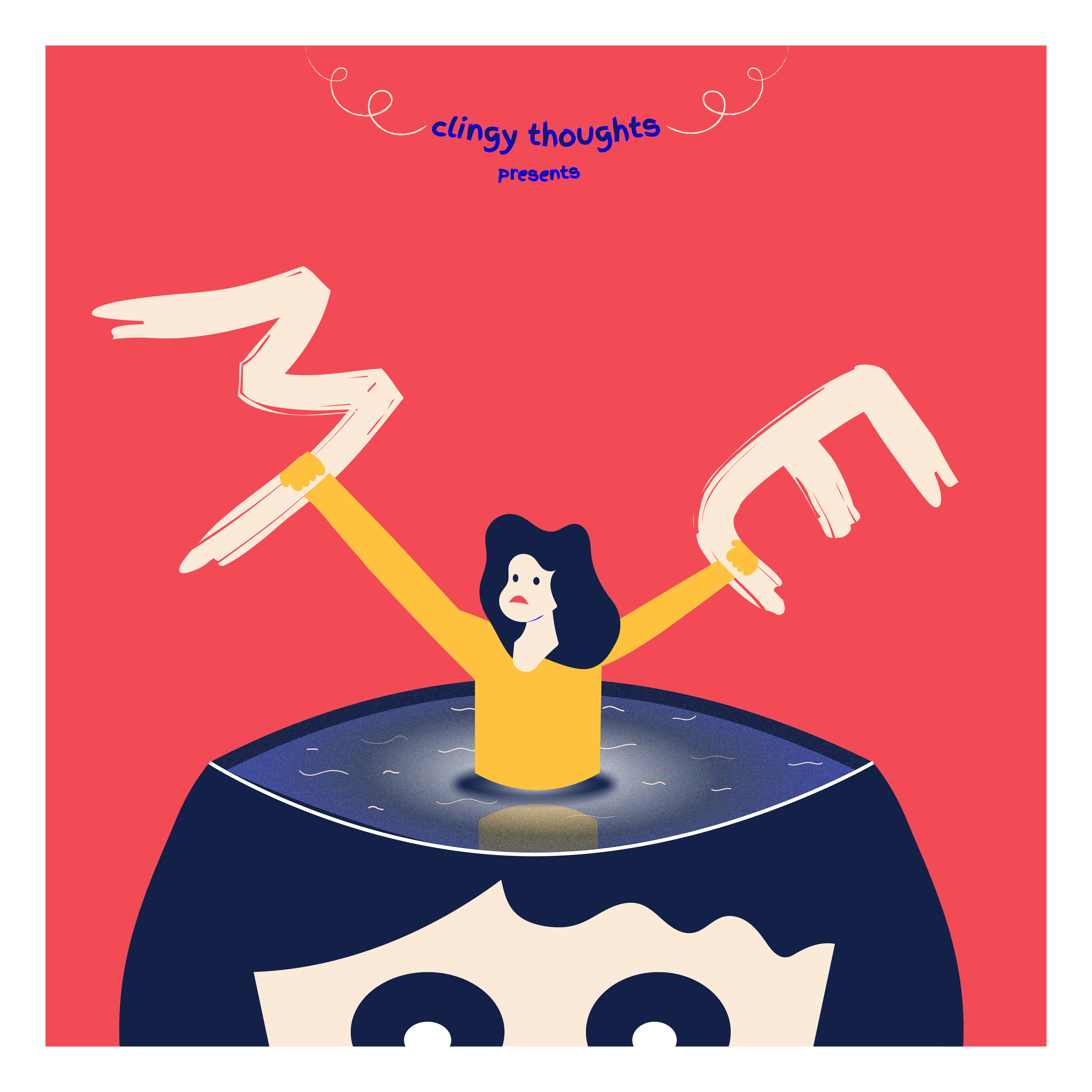 Thought-Full Illustrations adobe illustrator colors creative art creative illustration thoughtfull illustration vector art visual art woman