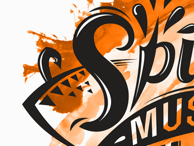 Spice Must Flow dune graphic design illustration lettering logo shaihulud spice unused
