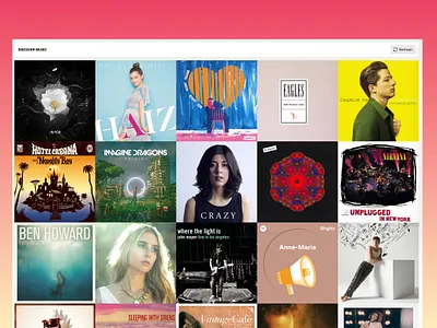 Discover music design ui ux