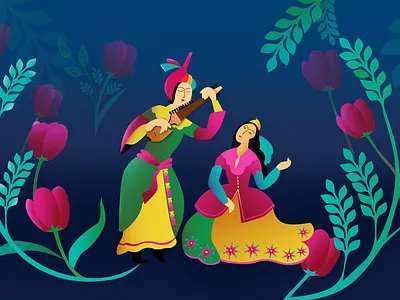 Nowrouz Festival 01 art artwork branding crypto crypto art design digital art digital artwork drawing festival graphic design illustration illustrator media media art news channel nowrouz tv tv art vector