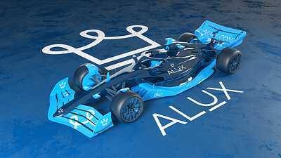 Alux - F1 3d alan jacob george alux art blue clean design f1 formula 1 graphic design illustration livery logo minimal modern octane racecar render ui visualization