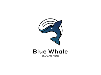 blue whale 3d animal animation app awesome blue brand branding design fish graphic design illustration line logo logo logos motion graphics ui usa vector whale