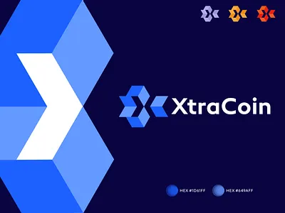 XtraCoin BlockChain Branding Design 2d logo 3d logo abstract logo app logo blockchain calligraphy flat logo gradient icon design illustration lettermark logo design logotipo logotype symbol tech logo typography x icon x logo x symbol
