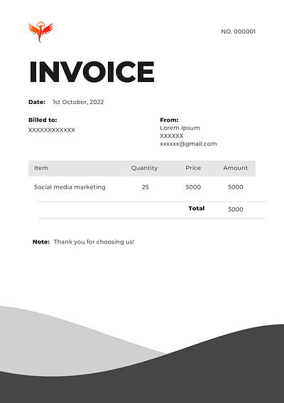 Invoice branding design invoice designing ux