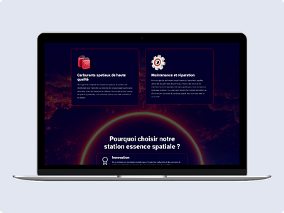 Landing page for a refueling space station landingpage