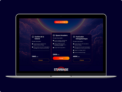 Landing page for a refueling space station landingpage