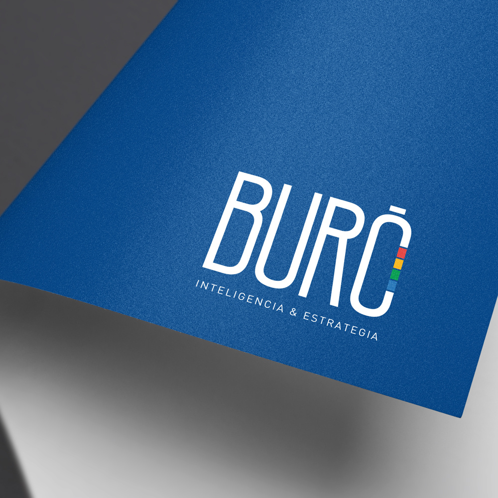 Example of Logo design and corporate stationery for 'BURÓ'.
