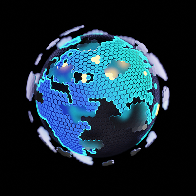 3D globe 3d 3dgraphivs animation blender blender3d design designer graphic design illustration motion motion graphics render