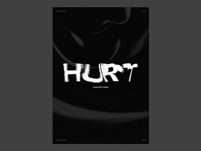 030 hurt abstract black n white bnw branding cartaz cash clean design distorce graphic design grid hurt johnny cash layout music nin nine inch nails noise poster type